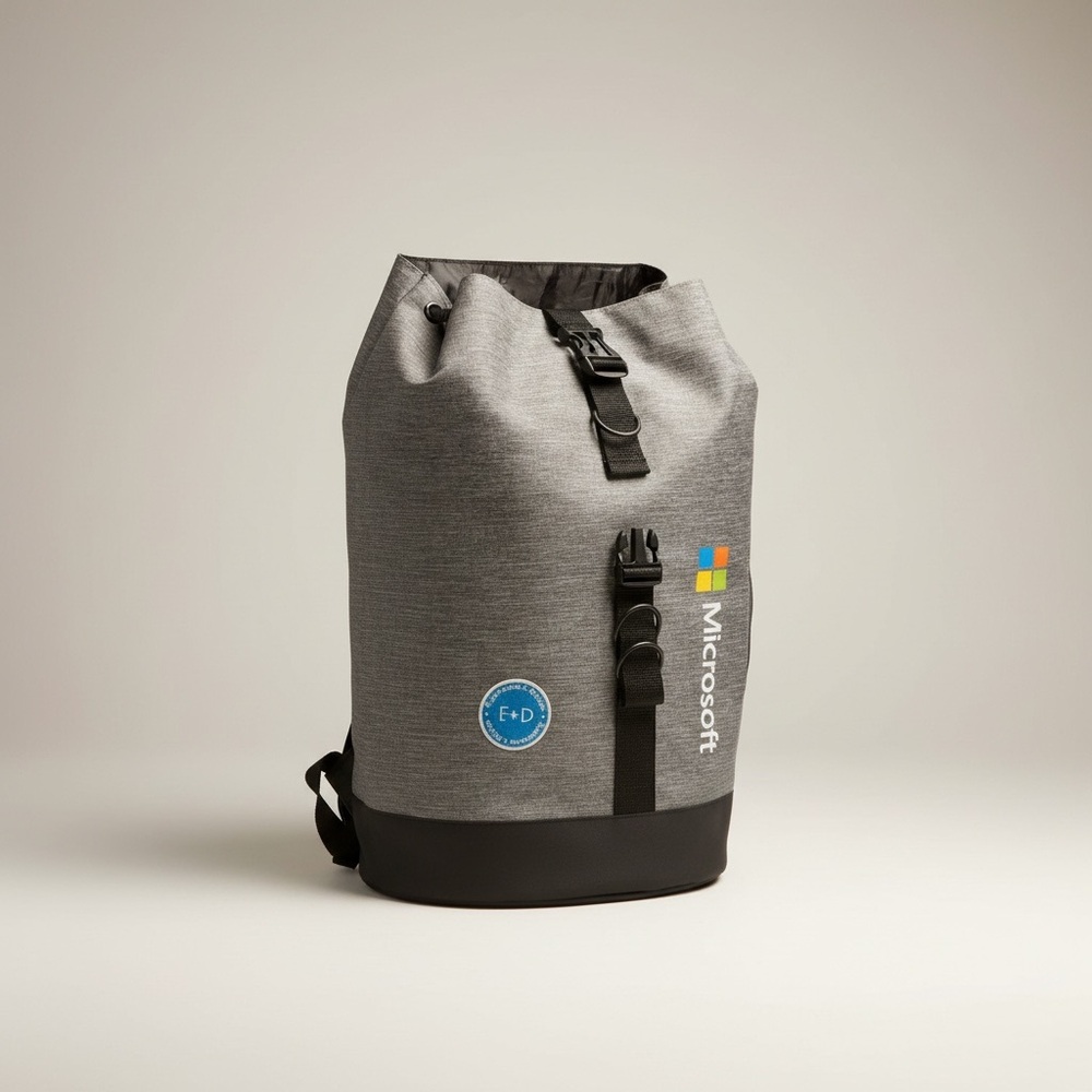 Microsoft Two-Tone Roll-Top Backpack - image 2